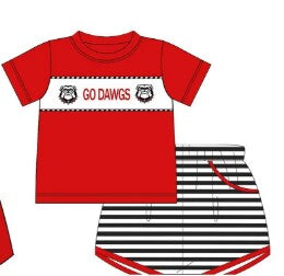 Deadline July 1  custom no moq  eta 6-7weeks Summer skirt team red positioning suit short sleeve shorts