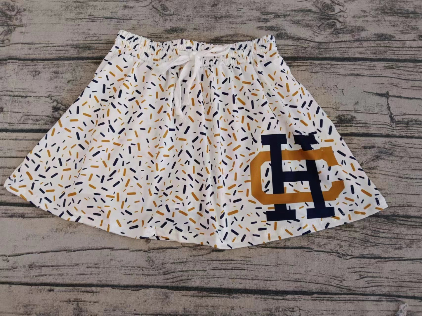 custom moq 3 eta 6-8weeks team adult and kids clothes girls  skirt