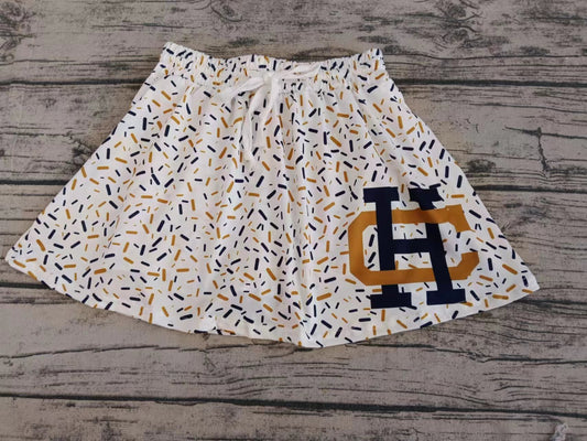 custom moq 3 eta 6-8weeks team adult and kids clothes girls  skirt