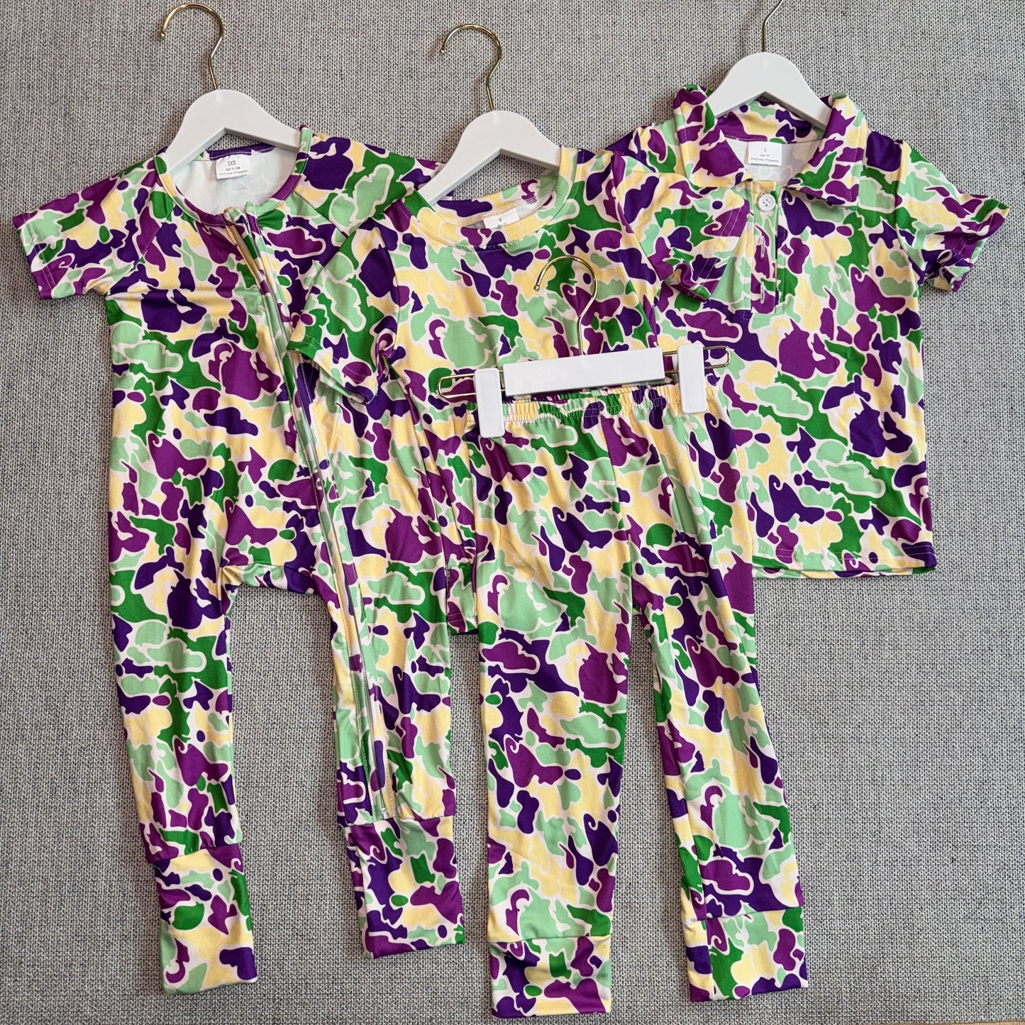 RTS NO MOQ Sibling Baby boys clothes camouflage long-sleeved trousers suit & rompers and tops