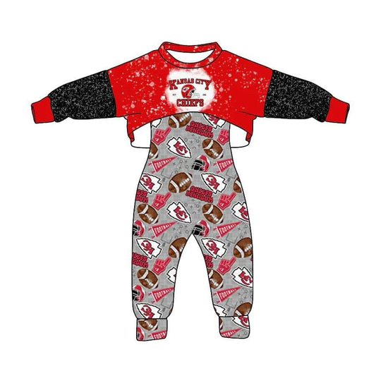 Custom moq 3 tat about 6-8 weeks baby girls clothes long sleeve and long pants 2pcs suit