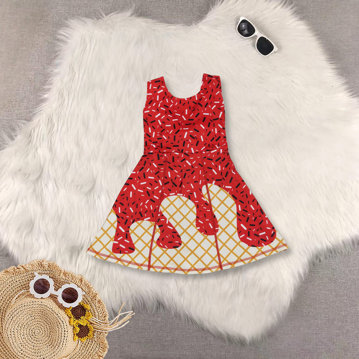 RTS NO MOQ Sibling baby girl clothes yoga team sleeveless dress