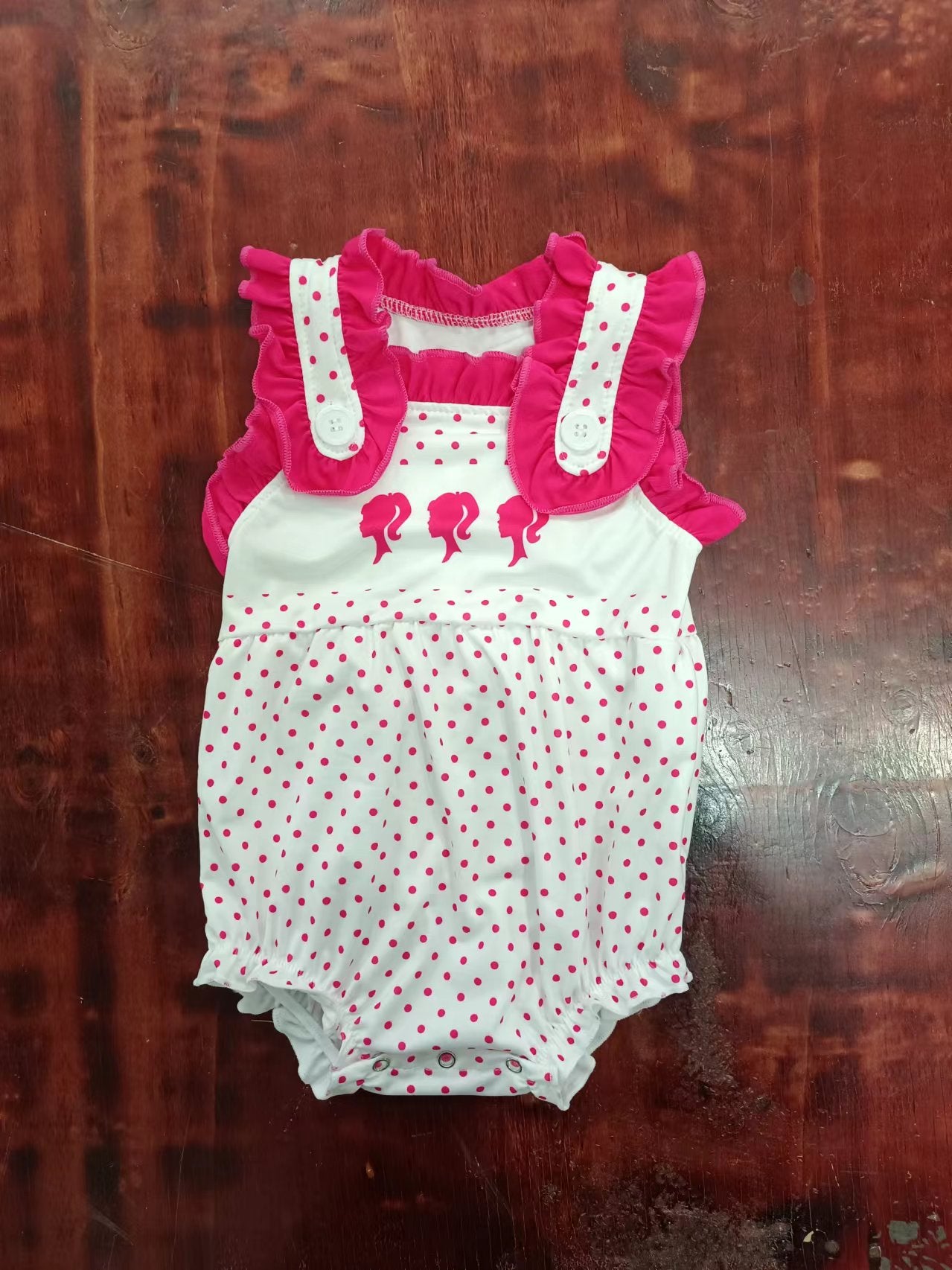 custom moq 5 eta 5weeks mix size baby girls clothes rose red barbie sleeveless romper