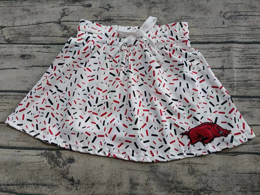 custom moq 3 eta 6-8weeks team adult and kids clothes girls  skirt