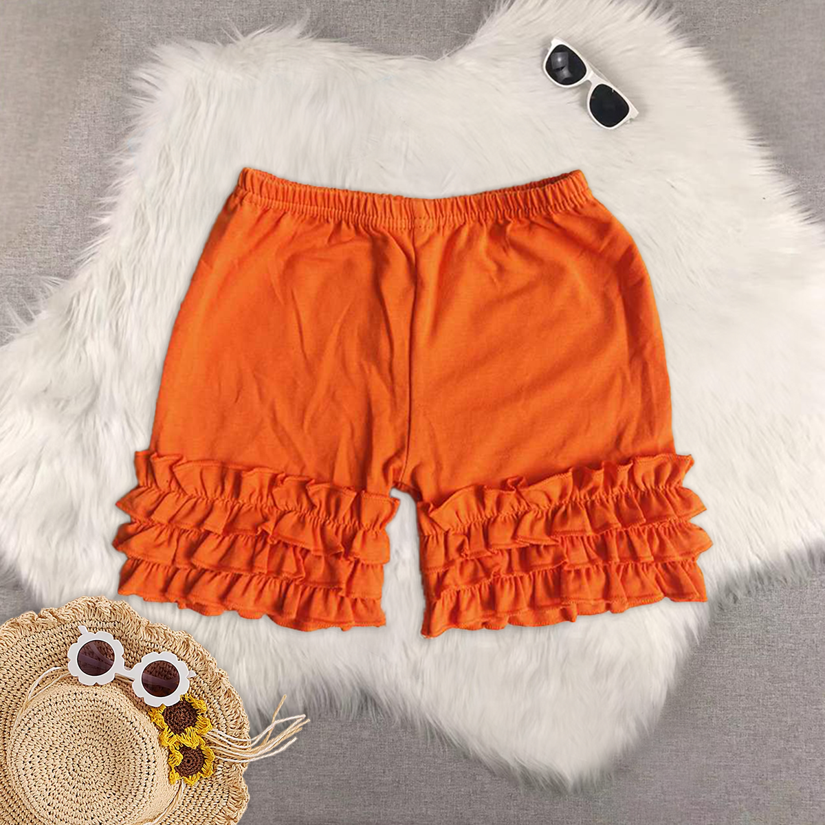 RTS NO MOQ baby girl clothes summer lace shorts