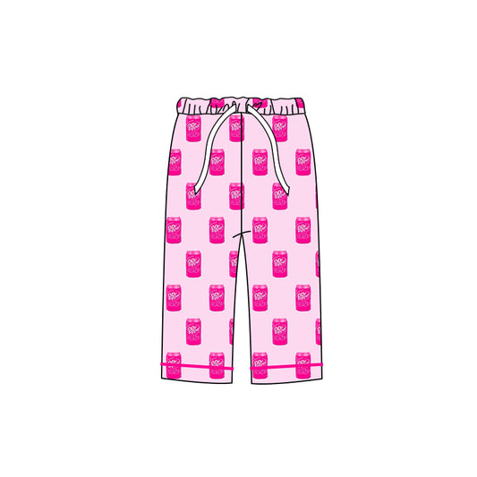 Deadline September 17  custom no moq eta 6-8weeks  Pink Coke Straight Pants (Adult)