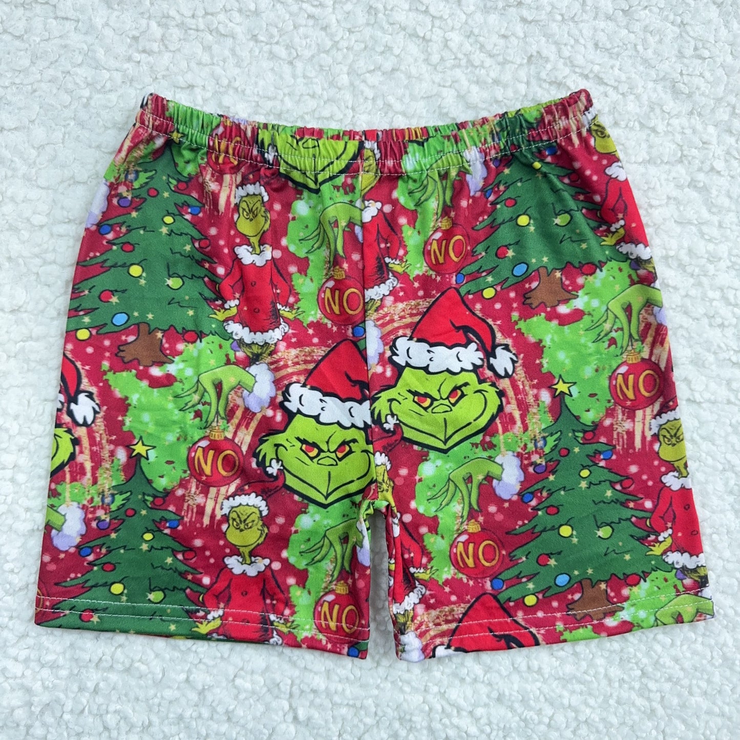 RTS SALES NO MOQ Red Christmas shorts