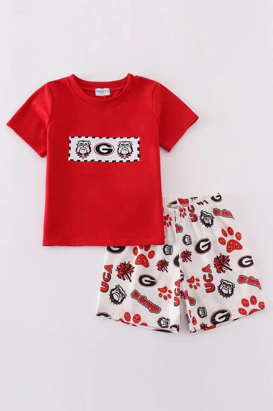Custom summer team clothes baby girl and boys clothes sets romper dress briefs sets