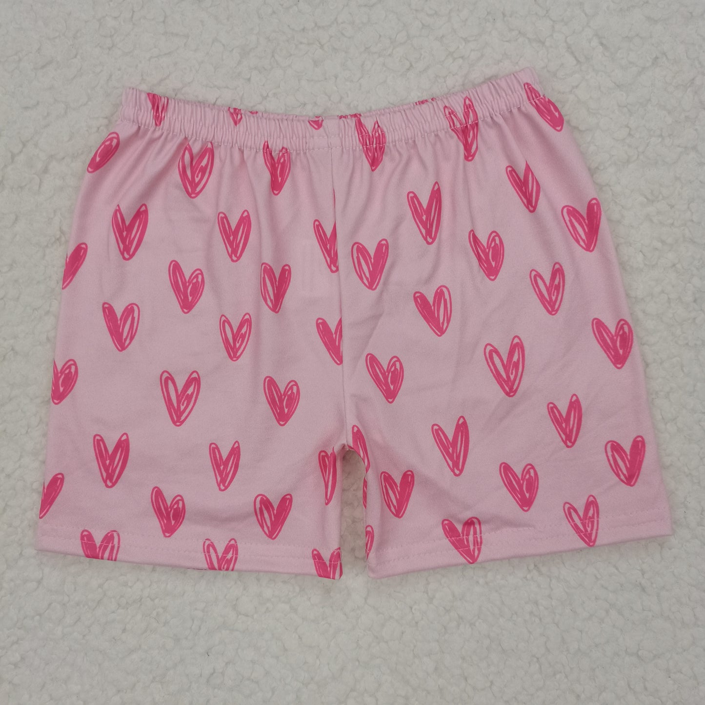 RTS SALES NO MOQ Pink Heart Shorts