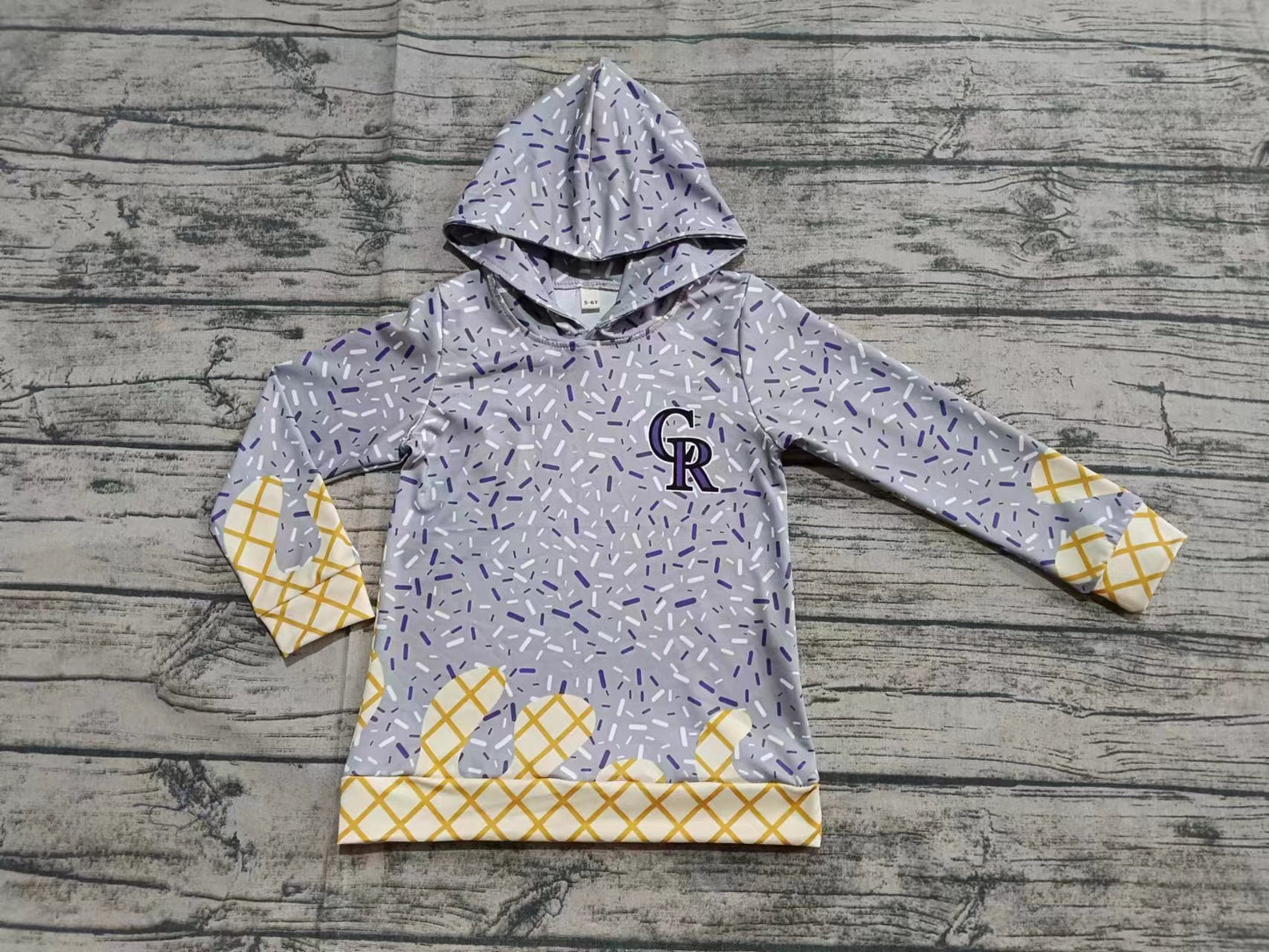 custom moq 3 eta 6-8weeks adult and kids clothes team hooded long sleeve top