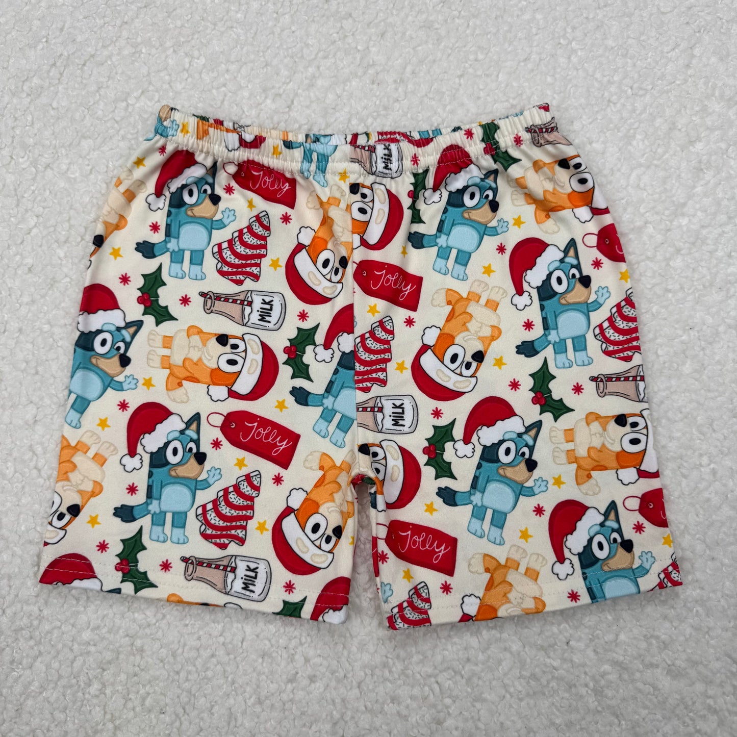 RTS SALES NO MOQ Christmas Puppy Shorts