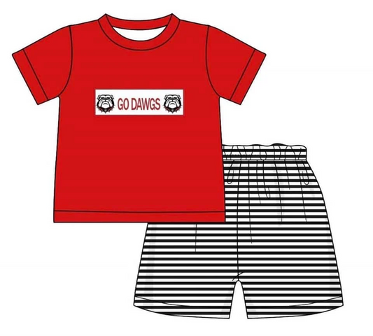 Deadline July 19 custom no moq  eta 6-7weeks  sport team red boys sets