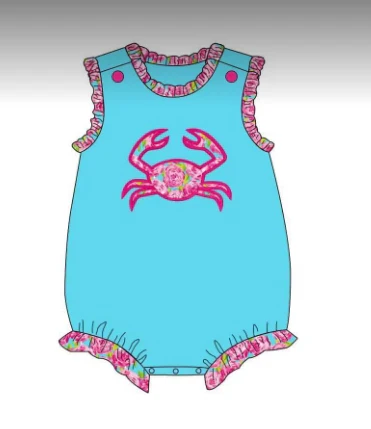 Deadline: February 9 close custom no moq Crab summer crawling clothes