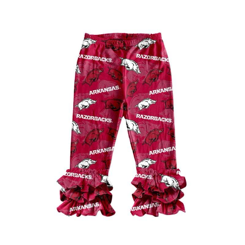custom moq 3 eta 6-7weeks pants for arkansas baby girls long pants