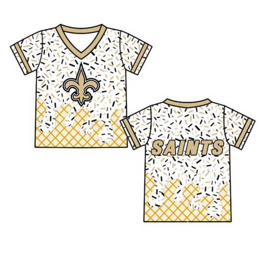 custom moq 3 eta 6-8weeks baby boy clothes gold short sleeve top-25.4.30