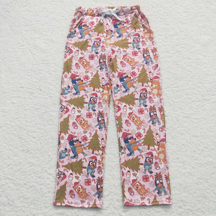 RTS NO MOQ Sibling adult clothes Christmas cartoon adult long pants