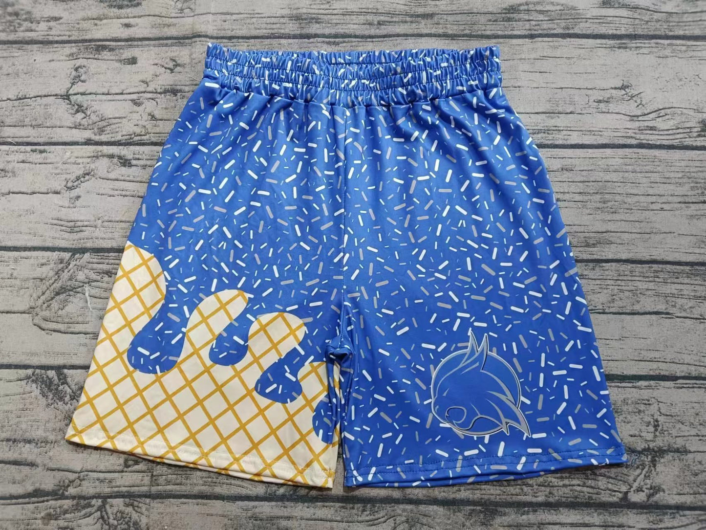 custom moq 3 eta 6-8weeks kids and adult Gold White Beach Summer Shorts