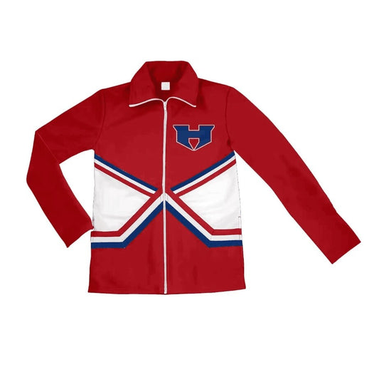 Deadline September 16  custom no moq eta 6-8weeks Red lettering zip-up jacket