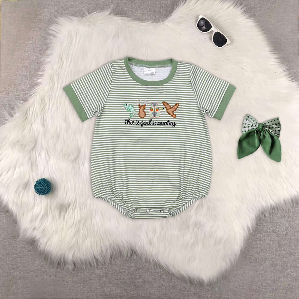 RTS NO MOQ embroidery short-sleeved shorts suit & short-sleeved sets and romper