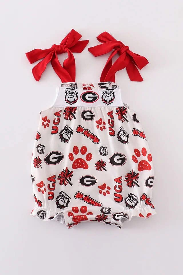 Custom summer team clothes baby girl and boys clothes sets romper dress briefs sets