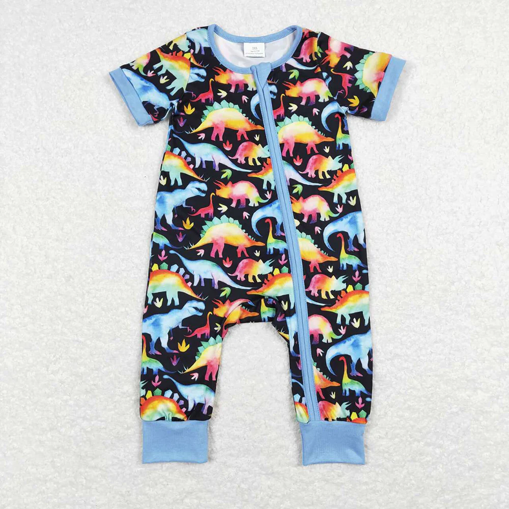 Baby Girls Boys Colorful Dinosaur Sibling Designs Clothing