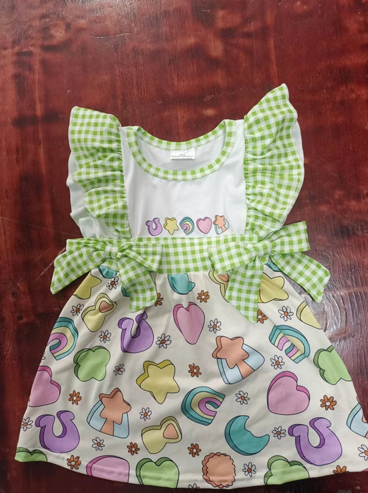 custom moq 5 eta 5weeks mix size girls clothes flying short sleeve dress