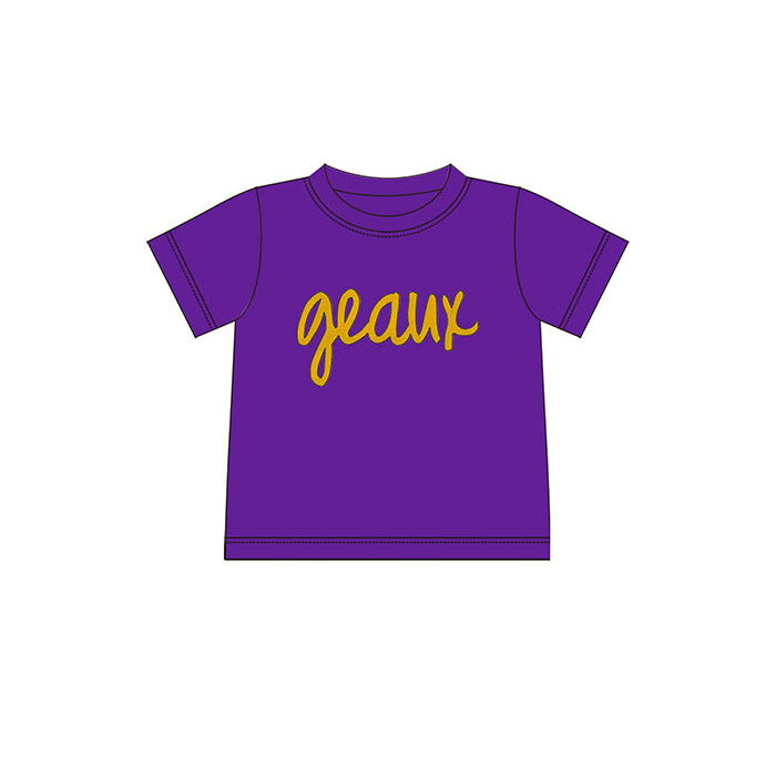 Custom team LSU tiger boys tops collection moq 5 each style  eta 4-5week custom team lsu style