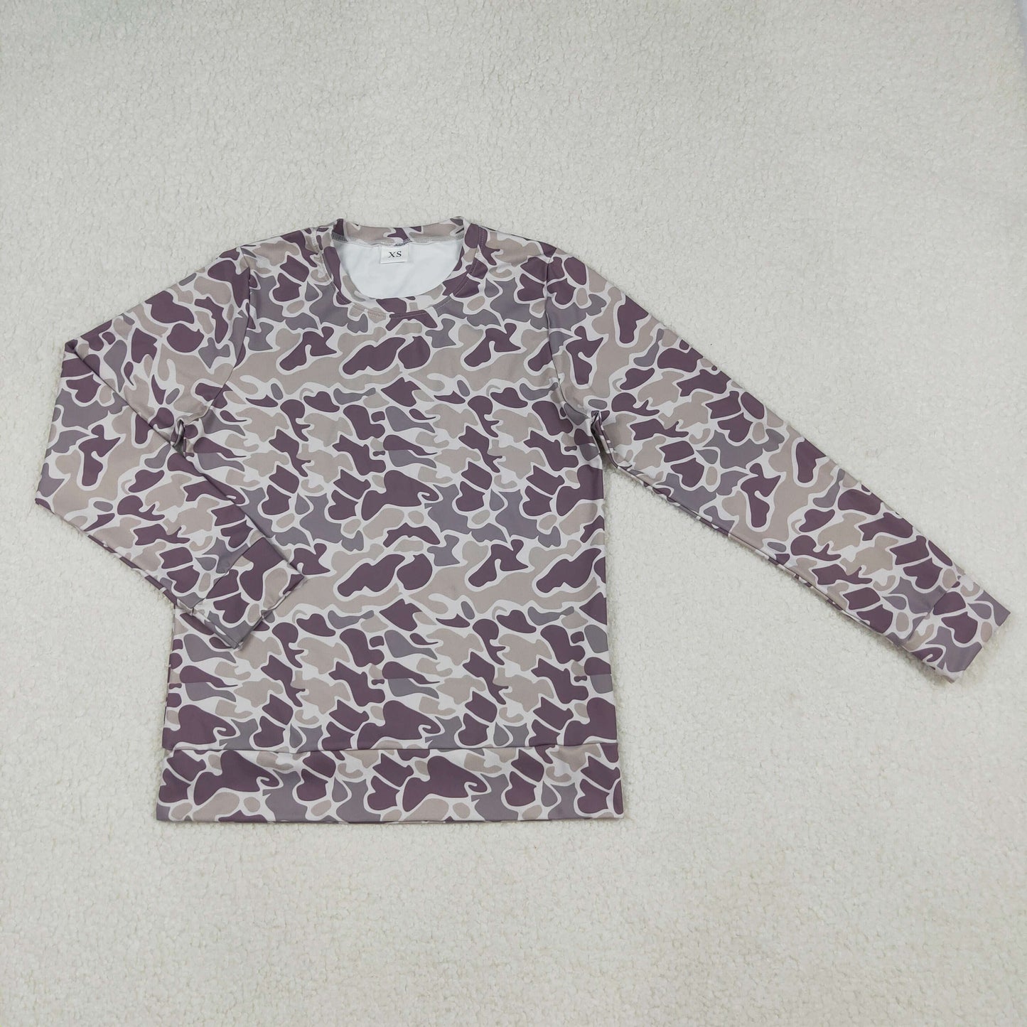 RTS NO MOQ（In Stock) GT1124 Adult women's camouflage long-sleeved top