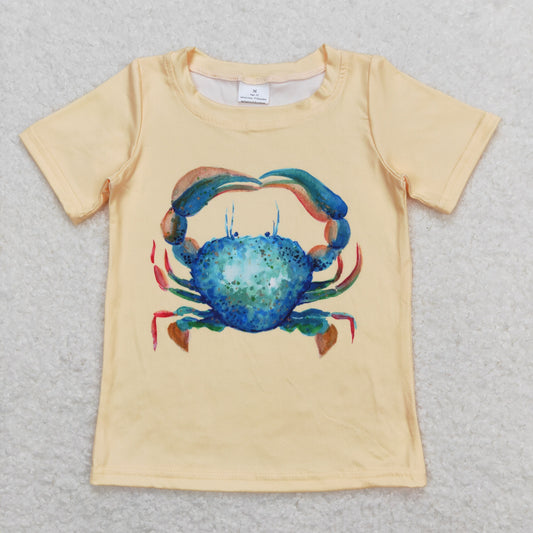 BT0612 Crab yellow short-sleeved top