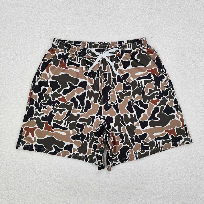 RTS NO MOQ Daddy and Me Baby Boys Camouflage Trunks Bottoms Swimsuits