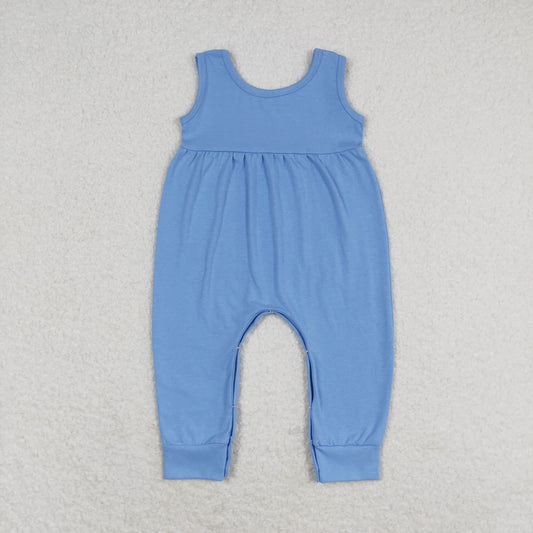 RTS no moq SR1448 Blue sleeveless jumpsuit