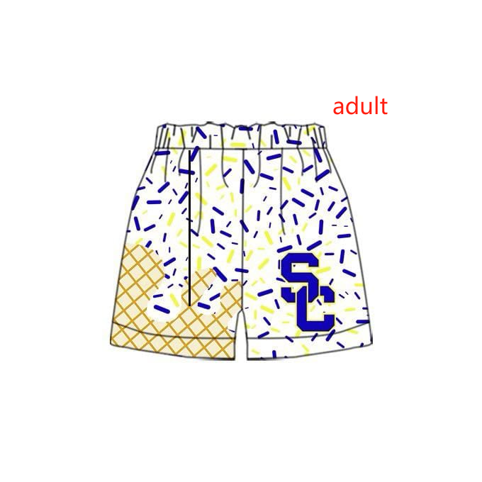 Deadline: February 8 custom  no moq  sc team milk silk shcool shorts polyester（复制）