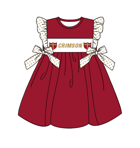 custom moq 3 eta 6-7weeks baby girls clothes flying Sleeves Dress