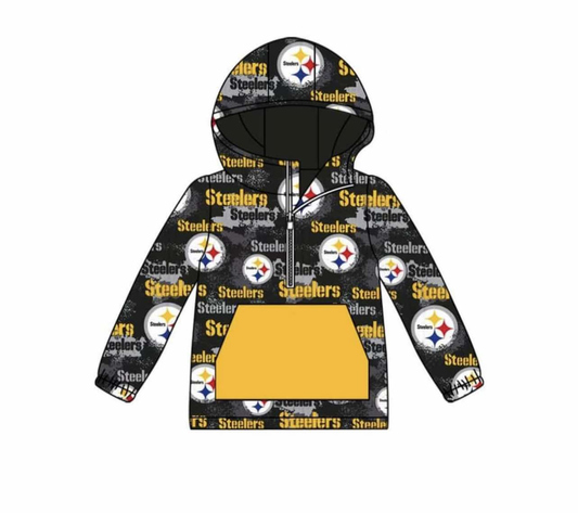 custom moq 3 eta 6-8weeks adult steelers   jacket xs-5xl