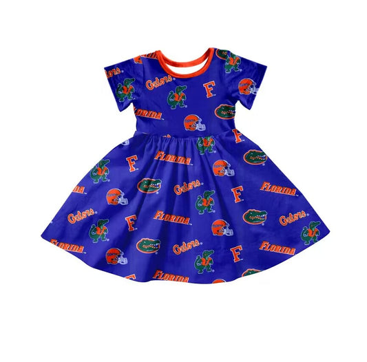 baby girl team F purple summer dress