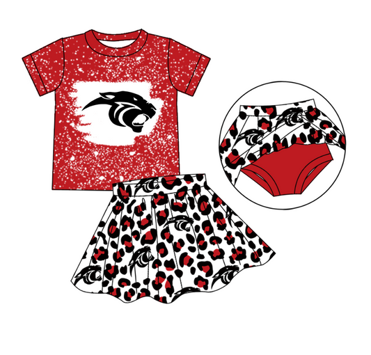 custom moq 3 eta 6-7weeks team summer baby girls clothes short sleeve skirts sets