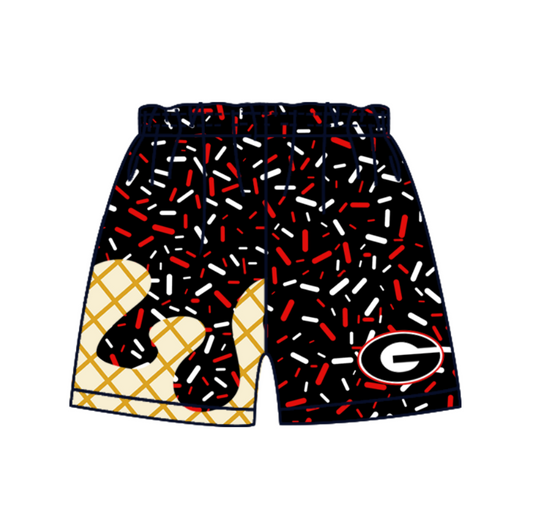 custom moq 3 eta 6-8weeks adult and kids clothes team black Beach Summer Shorts-25.4.29