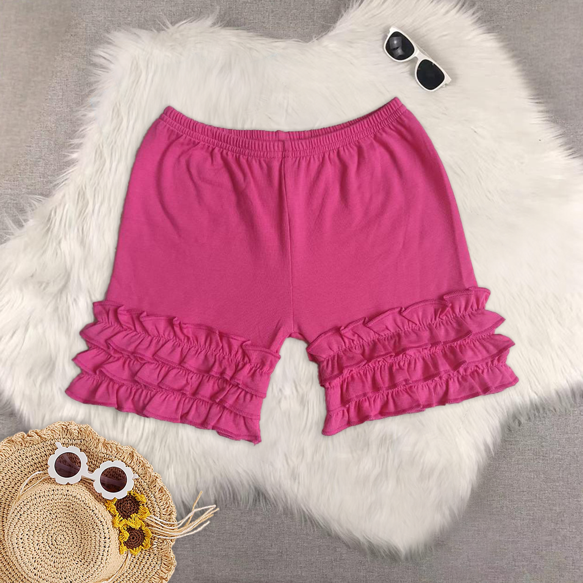 RTS NO MOQ baby girl clothes summer lace shorts