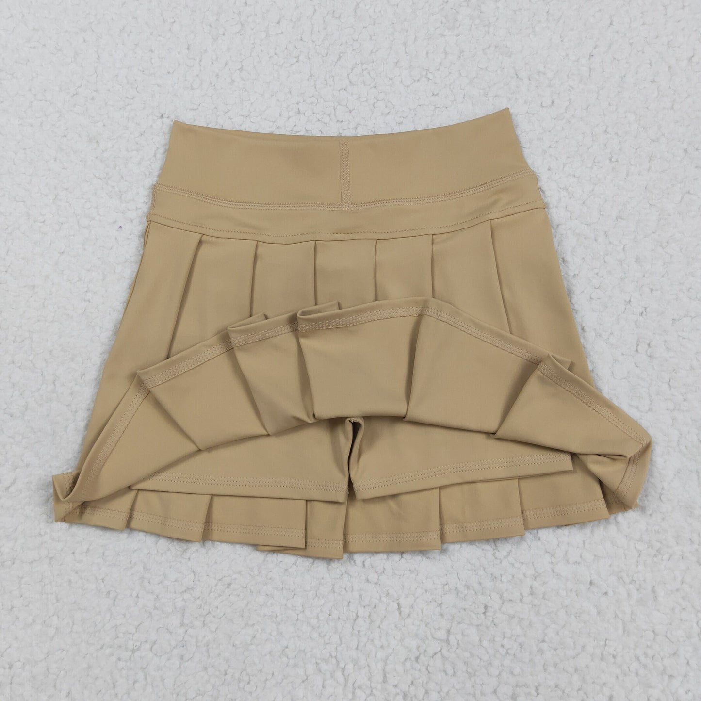 RTS NO MOQ（In Stock ) GLK0123 Solid khaki yoga skirt