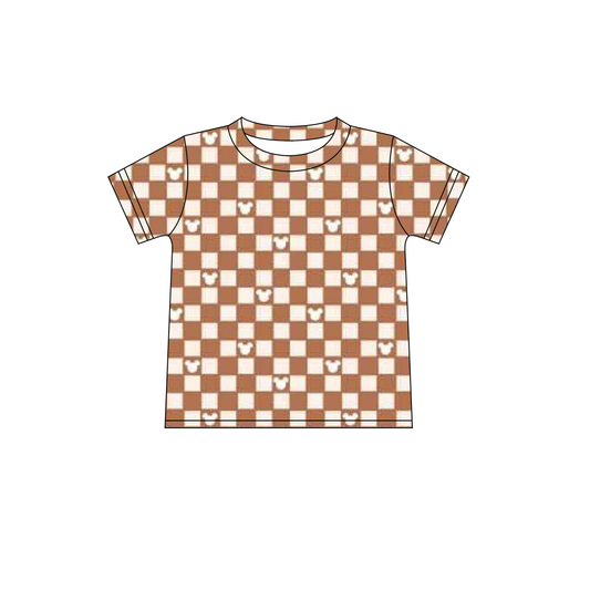 Custom moq 3 MIX SIZE eta 7/8week moq 5 eta /4/5week mickey head baby boys clothes short Sleeve Top