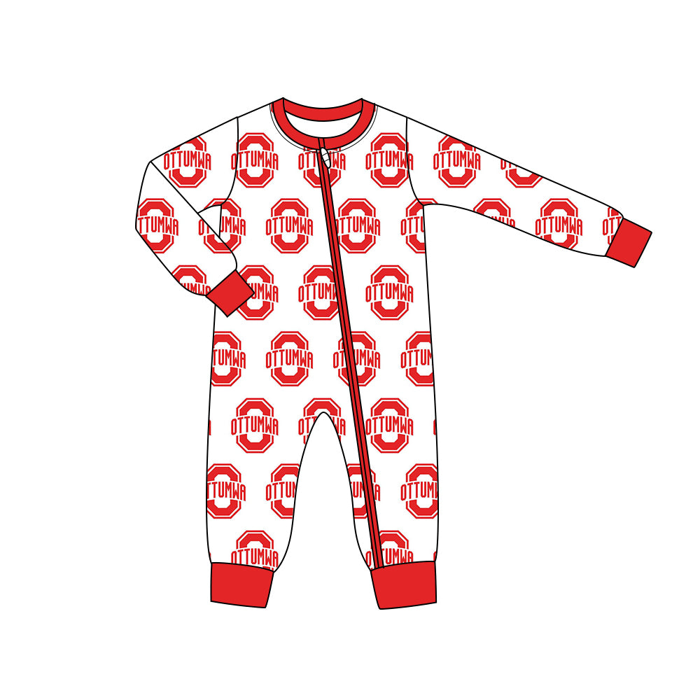 Custom moq 3 eta 6-8weeks zippered boys romper long sleeve romper