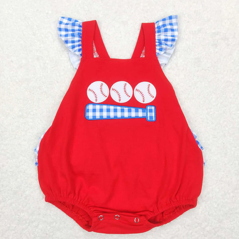 Baby Kids Baseball Embroidery Designs Sibling Clothing