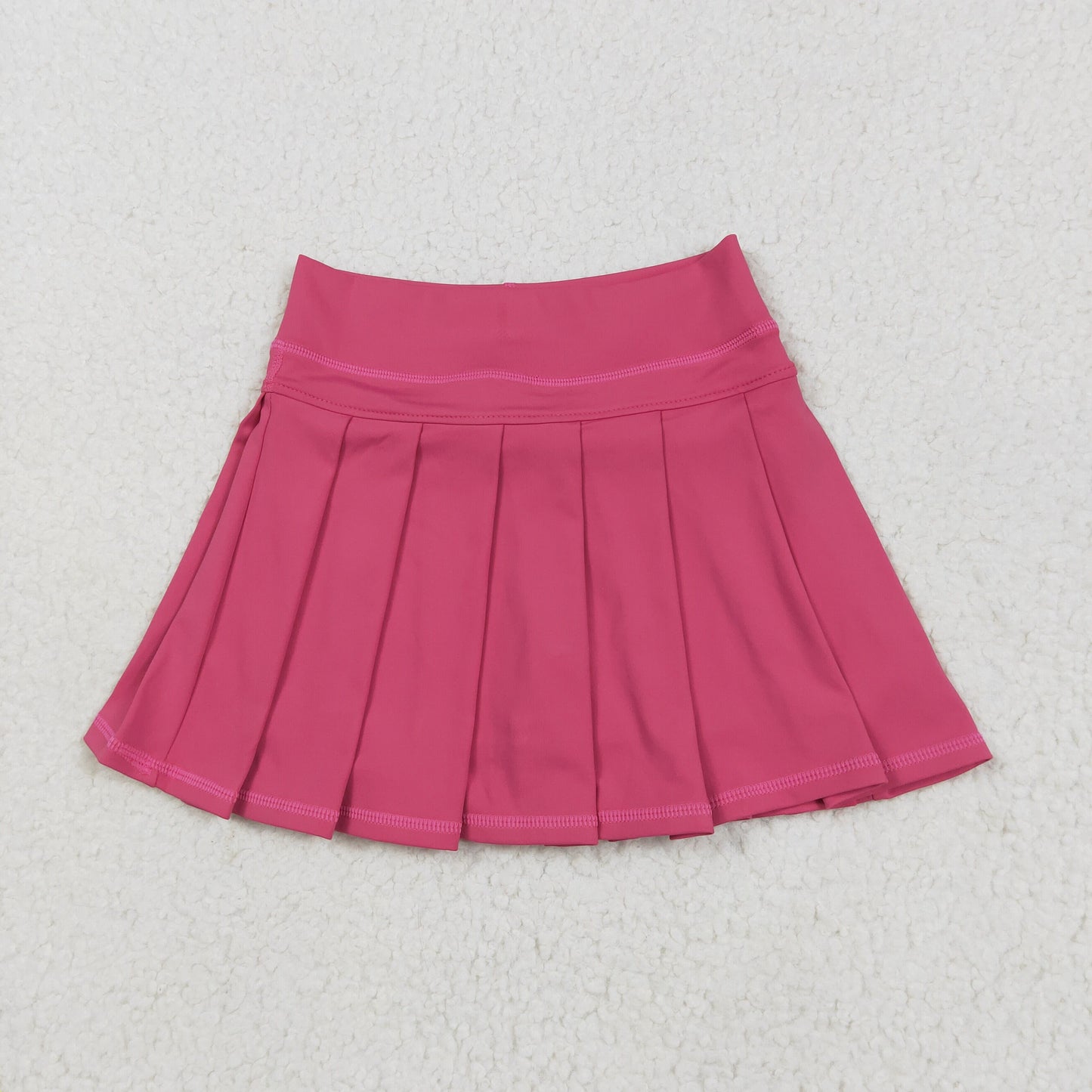 RTSNO MOQ GLK0079 Pure rose red yoga skirt
