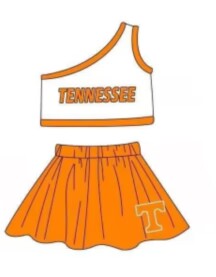 Deadline July 17 custom no moq  eta 6-7weeks sport teams cheer sets orange sets