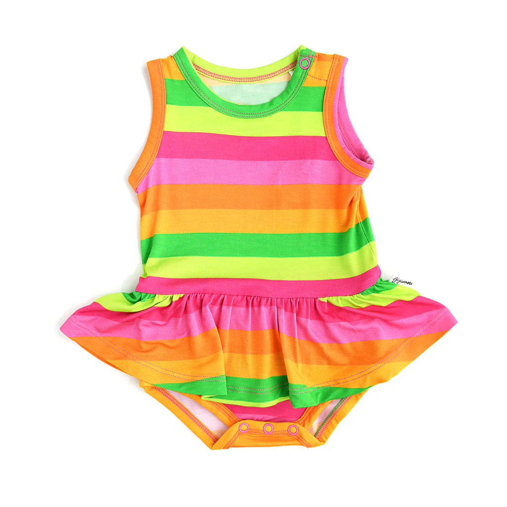 custom moq 5 eta 6-7 weeks Colorful striped summer romper