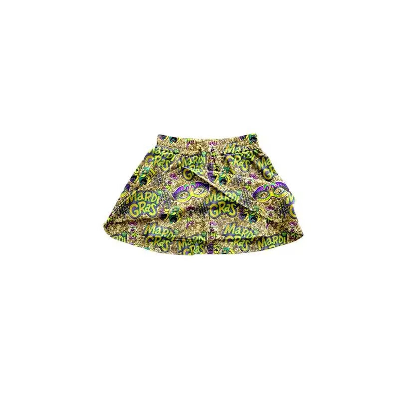 Custom moq 3 eta 7/8week moq 5 eta /4/5week Adult female mardi gras shorts