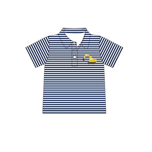 Deadline August 10 custom no moq Boys' Tractor Stripe Shirt