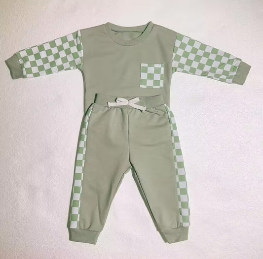 custom moq 3 cotton fabric eta 7-8weeks plaid long-sleeved trousers suit