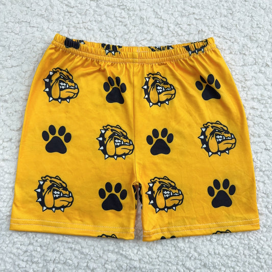 RTS SALES NO MOQ Black Paw Print Shorts