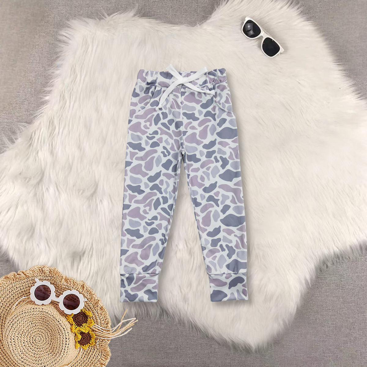 RTS NO MOQ Sibling baby boy clothes short-sleeved top camouflage trousers sets and top and pants